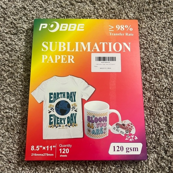 Sublimation Paper 8.5x11 Inch, 120 Sheets - Picture 1 of 4